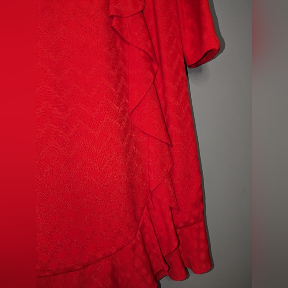 Vintage Carolina Herrera Ruffle Printed Dress - Picture 5 of 8